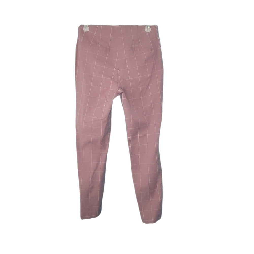 a new day Stretch Skinny Pale Plum Plaid Women's Dress Pants Size 6 - Picture 2 of 13